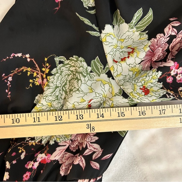 Maurices Dark Floral Babydoll Mini Dress sz XS Dark Romantic Fairy - Picture 11 of 13